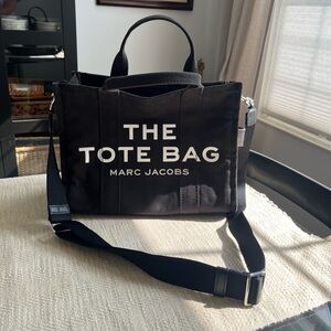 Marc Jacobs Black Medium Canvas Tote Bag